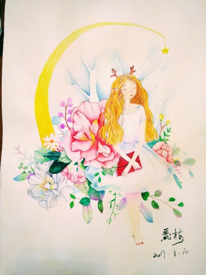 花境_线描画