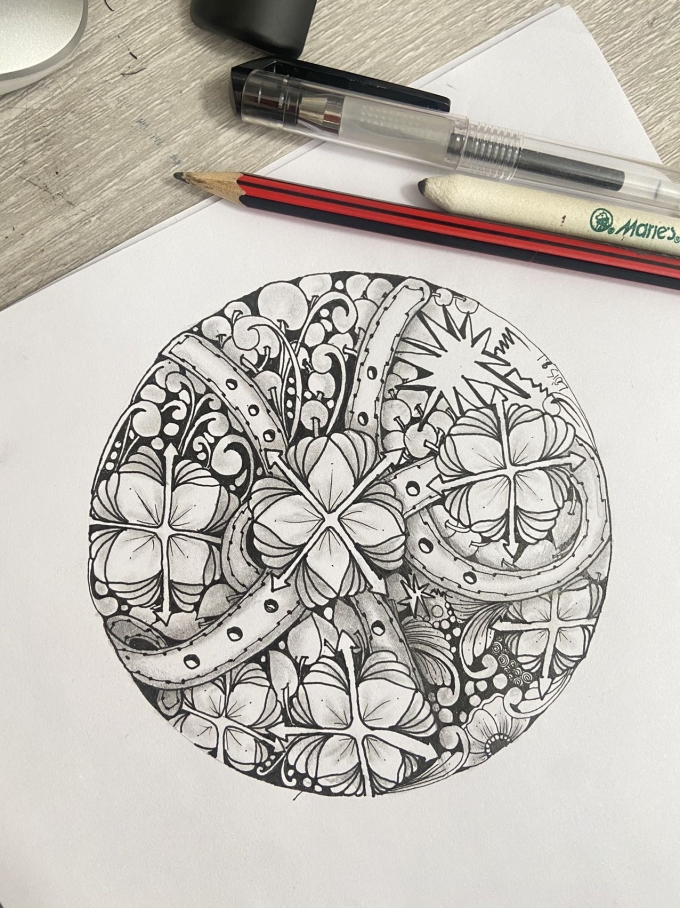 九月打卡第一天_线描画