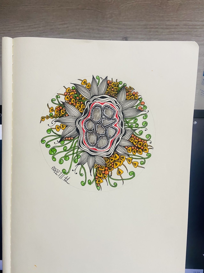 宝石_线描画