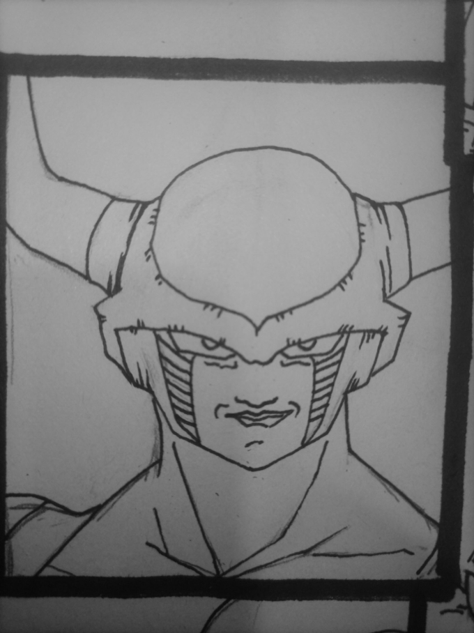 再一次乱涂乱画的弗利沙_线描画
