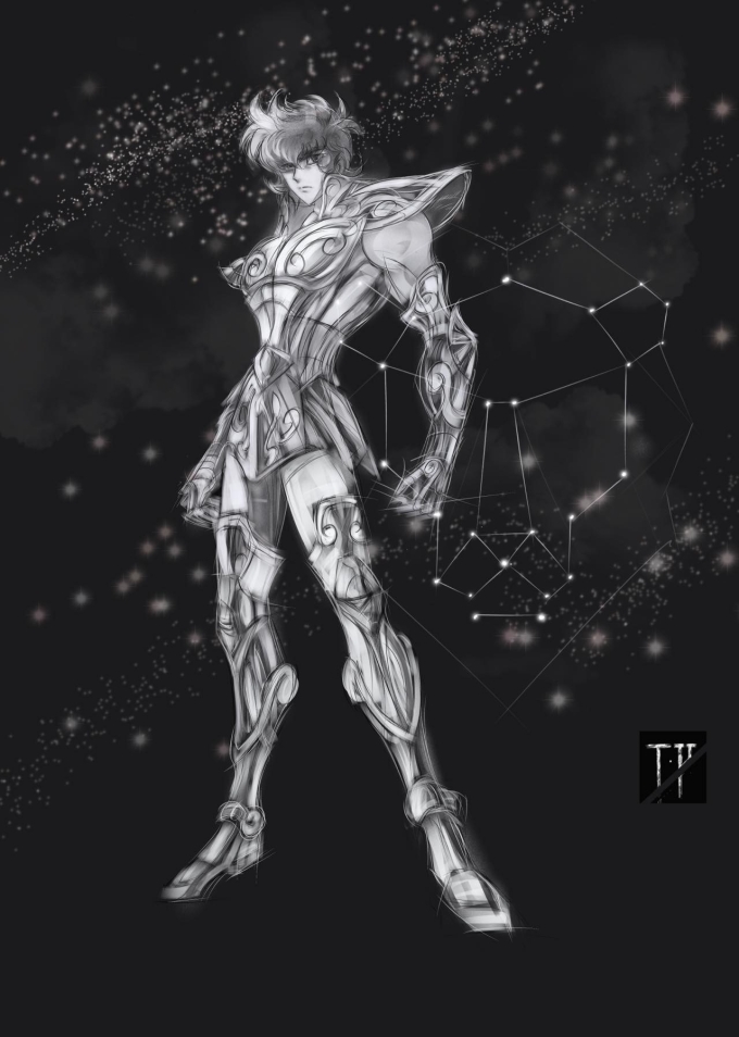 狮子座♌️_线描画