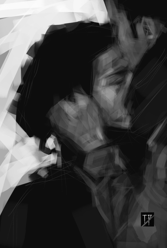 画可以速写，爱却要慢慢描绘_线描画