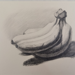 第一次画素描香蕉