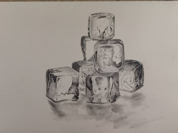 冰块_线描画