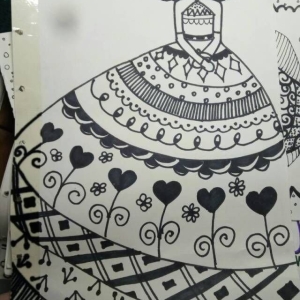 穿礼服的女孩