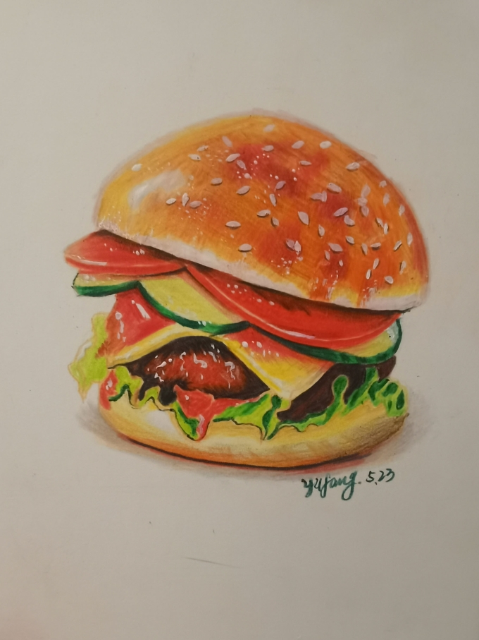 汉堡? _线描画