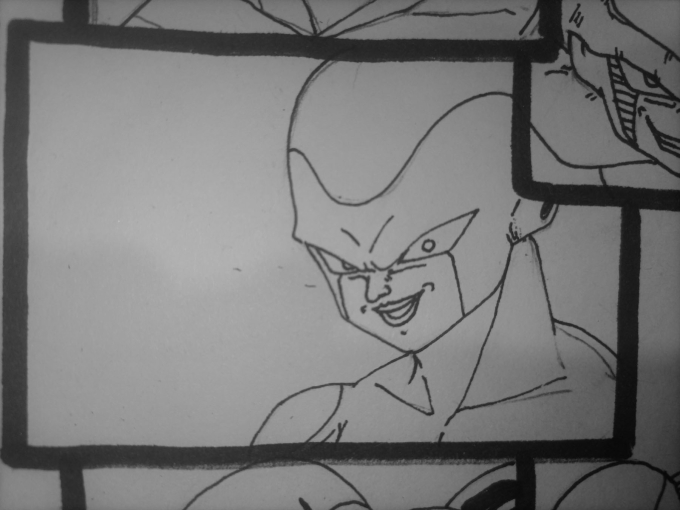 再一次乱涂乱画的弗利沙_线描画