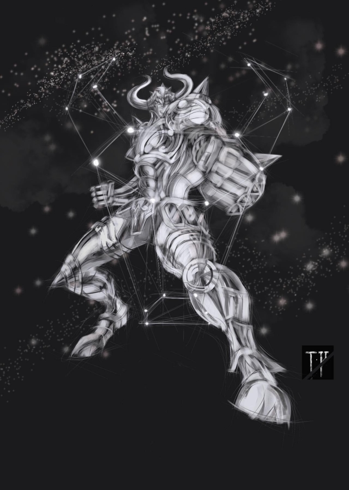 金牛座♉_线描画