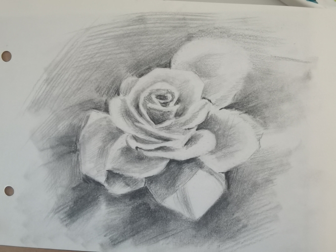 表现光影，翻车了_线描画