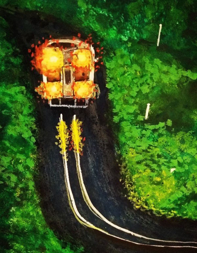 旅途_线描画