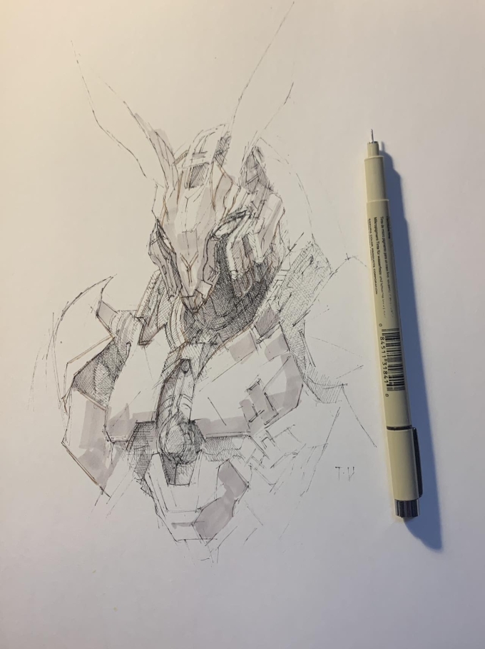 战斗力_线描画